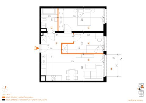 Plan 3 pok. 64m²