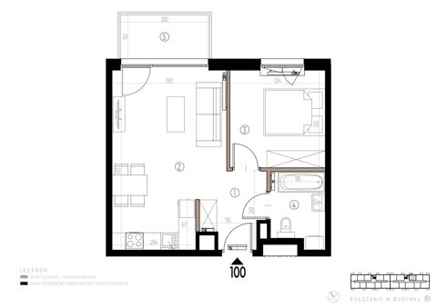 Plan 2 pok. 42m²