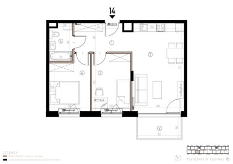 Plan 3 pok. 55m²