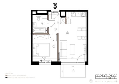 Plan 2 pok. 38m²