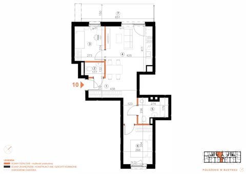 Plan 3 pok. 54m²