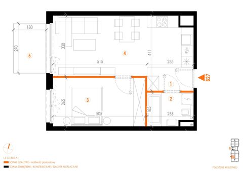 Plan 2 pok. 44m²