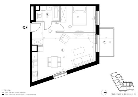 Plan 2 pok. 46m²