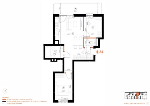 Plan 3 pok. 54m²
