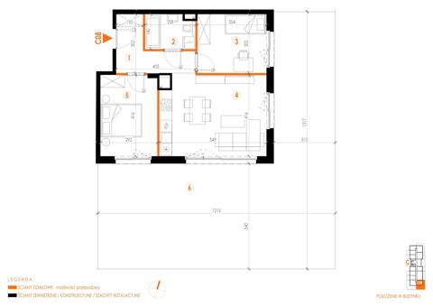 Plan 3 pok. 56m²