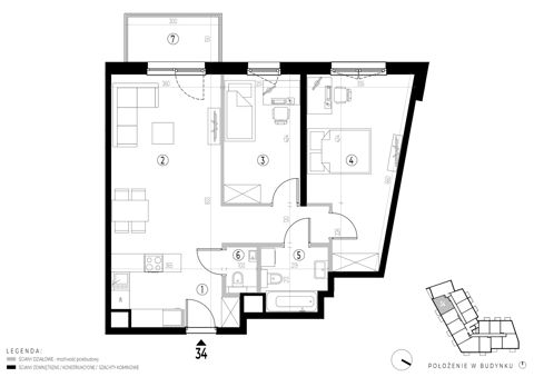 Plan 3 pok. 68m²