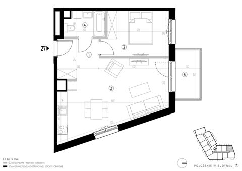 Plan 2 pok. 46m²