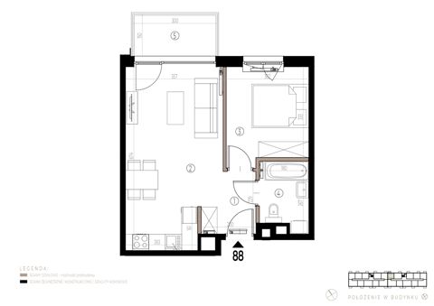 Plan 2 pok. 41m²