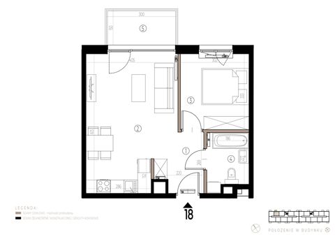Plan 2 pok. 42m²