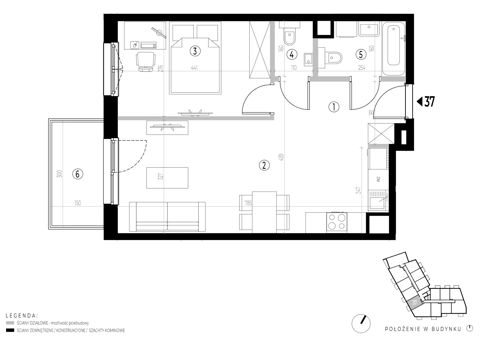 Plan 2 pok. 47m²