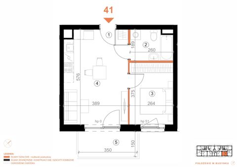 Plan 2 pok. 36m²