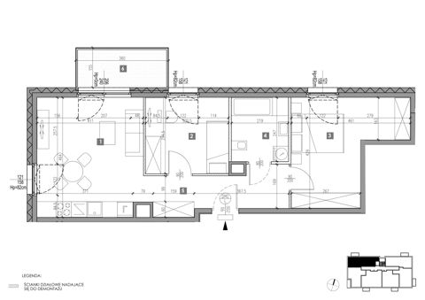 Plan 3 pok. 57m²