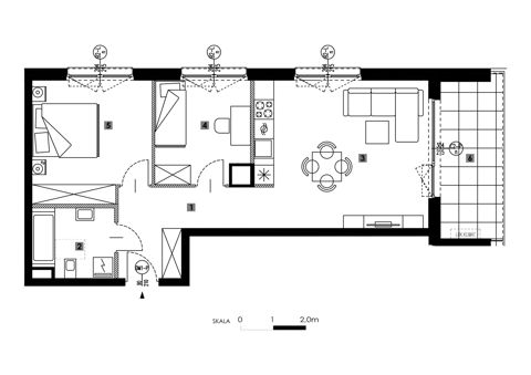 Plan 3 pok. 59m²