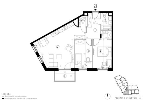 Plan 3 pok. 72m²