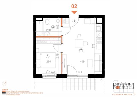 Plan 2 pok. 37m²