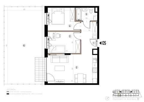 Plan 3 pok. 55m²