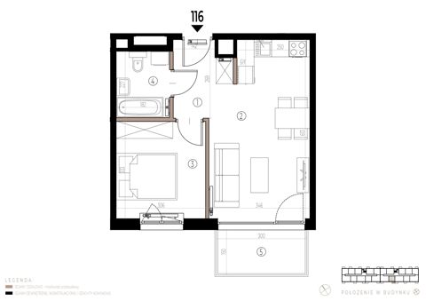 Plan 2 pok. 38m²