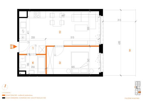 Plan 2 pok. 44m²