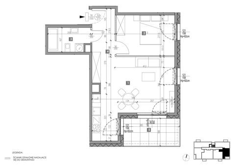 Plan 2 pok. 46m²