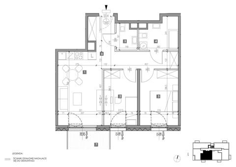 Plan 3 pok. 57m²