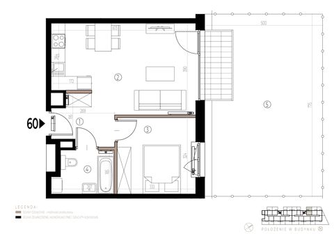 Plan 2 pok. 42m²