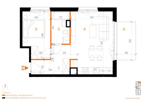 Plan 2 pok. 46m²