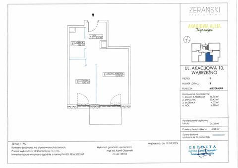 Plan 2 pok. 36m²
