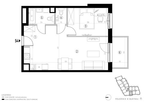 Plan 2 pok. 48m²