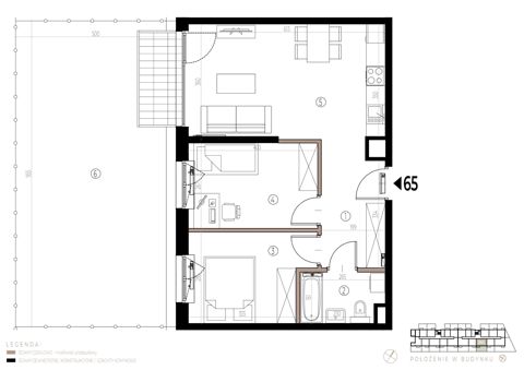 Plan 3 pok. 55m²
