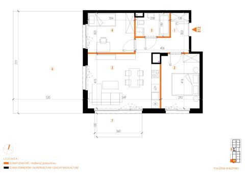 Plan 3 pok. 56m²