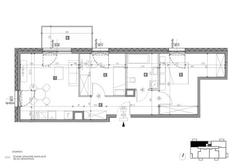 Plan 3 pok. 57m²
