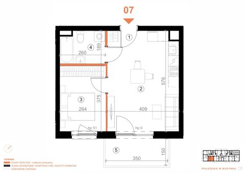 Plan 2 pok. 37m²