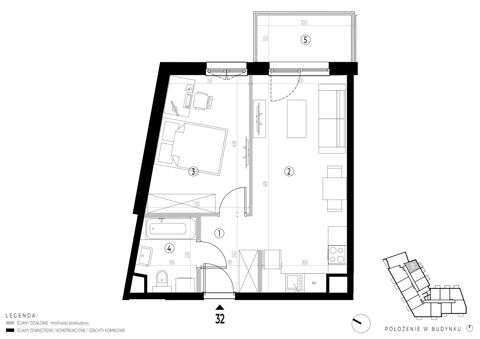 Plan 2 pok. 41m²