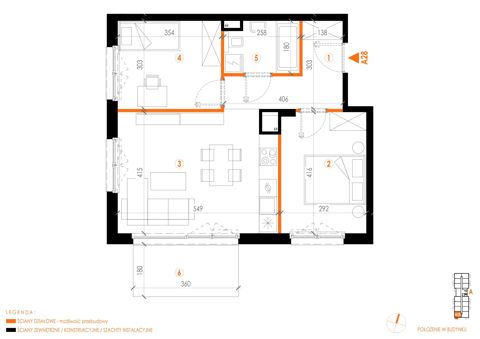 Plan 3 pok. 56m²