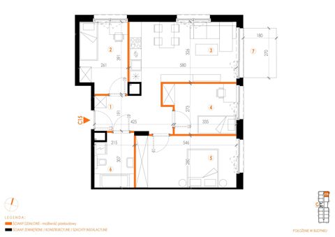 Plan 4 pok. 68m²