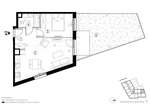 Plan 2 pok. 46m²