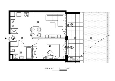 Plan 2 pok. 44m²