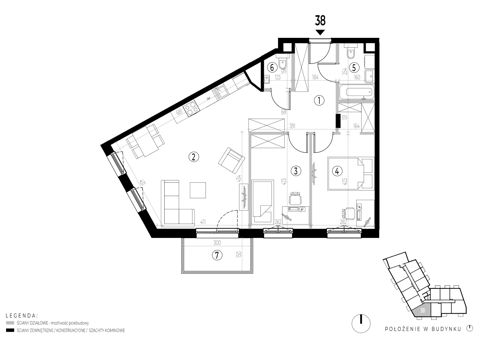 Plan 3 pok. 72m²