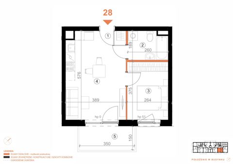 Plan 2 pok. 36m²