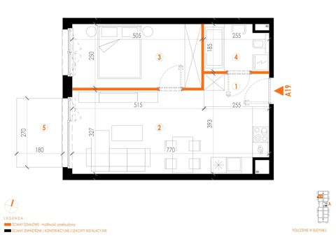 Plan 2 pok. 43m²