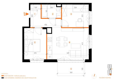 Plan 3 pok. 56m²