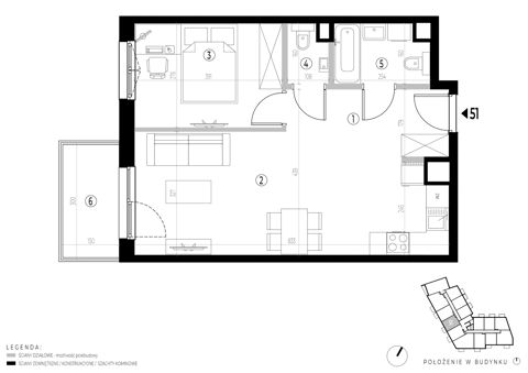 Plan 2 pok. 48m²