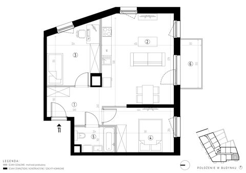 Plan 3 pok. 61m²
