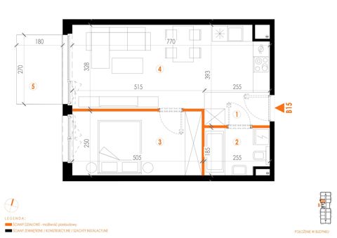 Plan 2 pok. 43m²