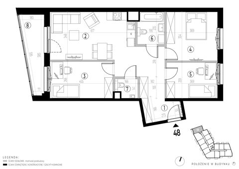 Plan 4 pok. 76m²