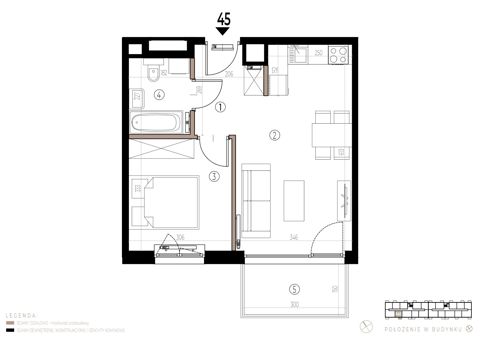 Plan 2 pok. 38m²