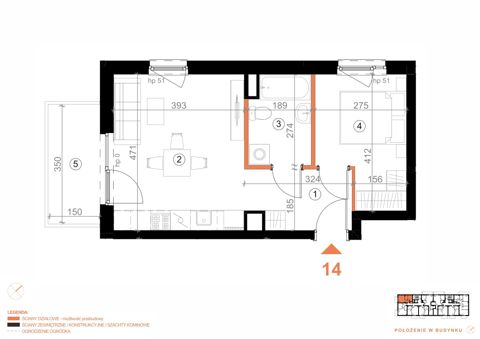 Plan 2 pok. 38m²