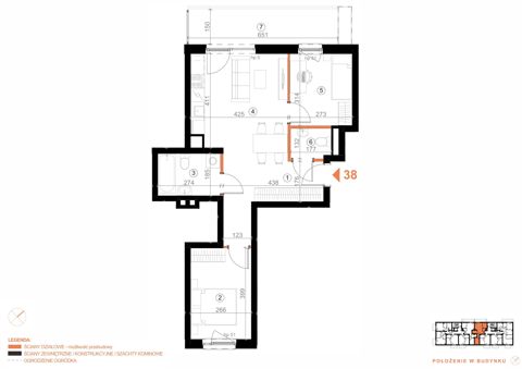 Plan 3 pok. 54m²