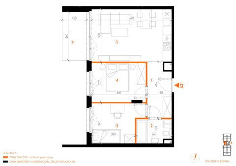 Plan 3 pok. 56m²