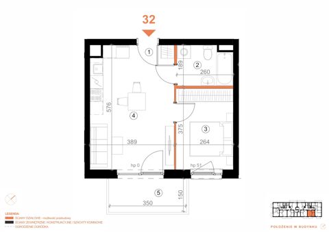 Plan 2 pok. 36m²